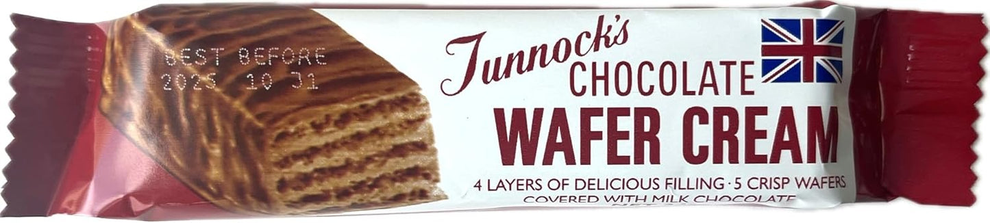 ターノック・ウエハース チョコレート ワイファークリーム 48本入り